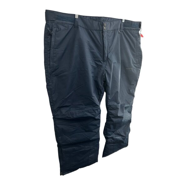 Skigear Mens Insulated Snow Pants Adjustable Waistband Zip Ankles Blue Sz 4XL - Picture 3 of 8